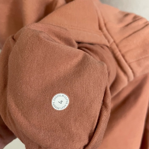 Lululemon Relaxed High Rise Cotton Joggers Pink Savannah Size 4 - Picture 13 of 14